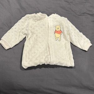 Disney Cream Color Baby Footsie Size 6-9 Months